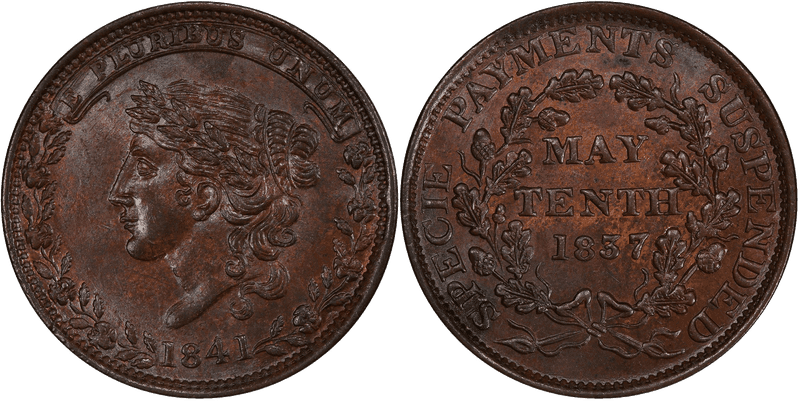(1841) Token HT-58, Not One Cent
