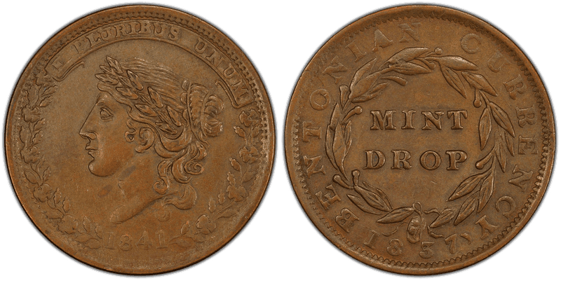 (1841) Copper Token HT-64, Mint Drop