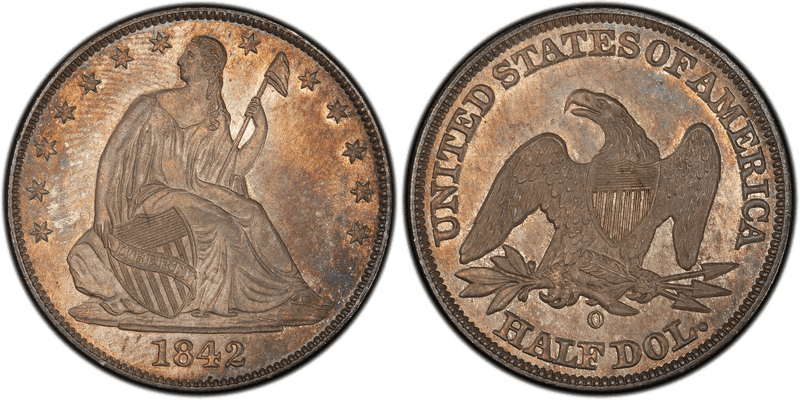 1842 Seated Liberty Half Dollar