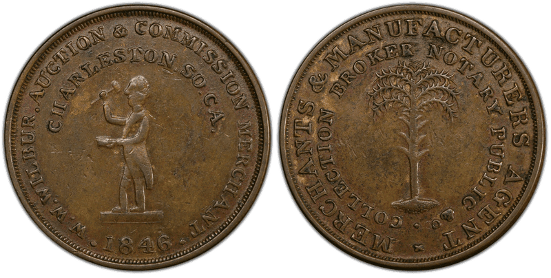 1846 Token Miller SC-7A Copper W.W. Wilbur