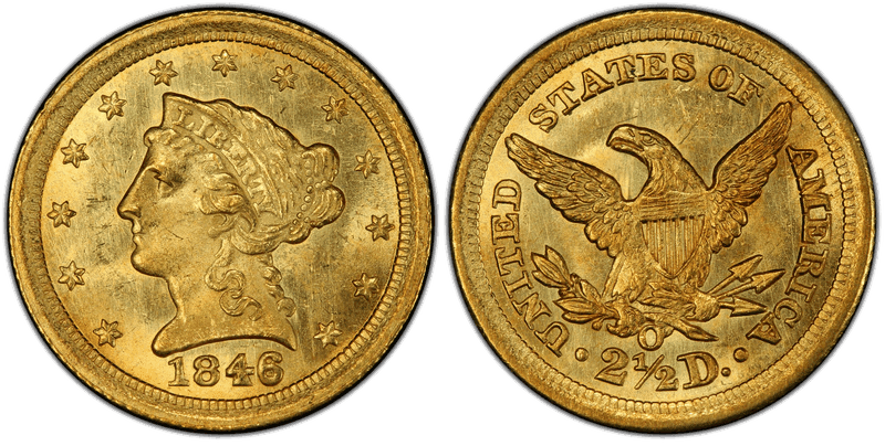 1846 (O) Liberty Head Quarter Eagle