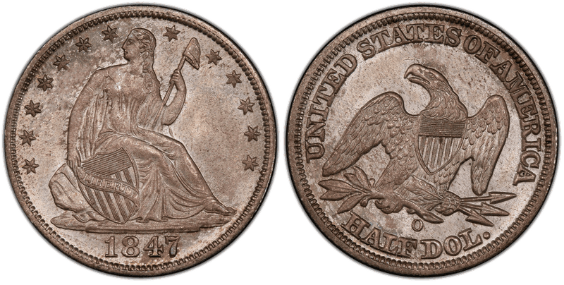 1847 Seated Liberty Half Dollar