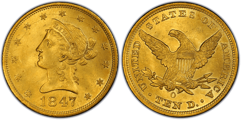 1847 Liberty Head Eagle