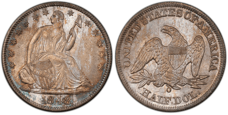 1848 Seated Liberty Half Dollar