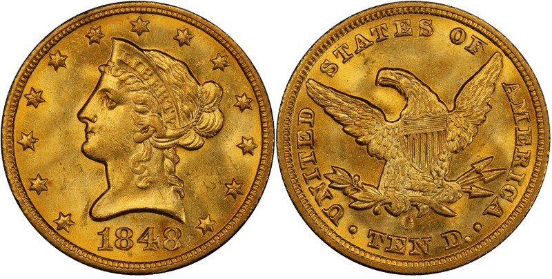 1848 Liberty Head Eagle