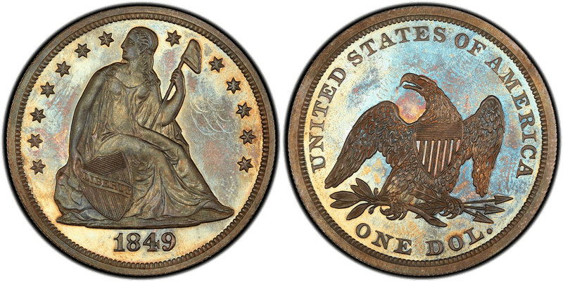 1849 Seated Liberty Dollar