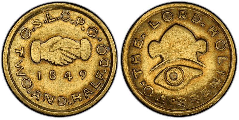 1849 Mormon Two-and-a-Half Dollar