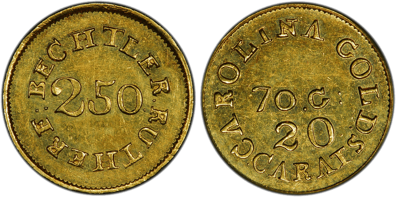 1849 Pacific Co, Copper DT Gold Half Eagle