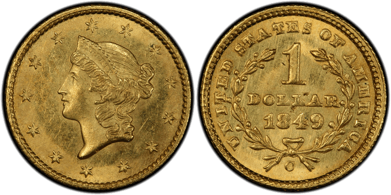 Liberty Head Gold Dollars 1849-1854