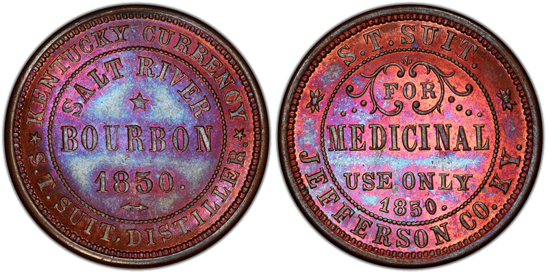 1850 Token Miller Ky-36 Copper S. T. Suit