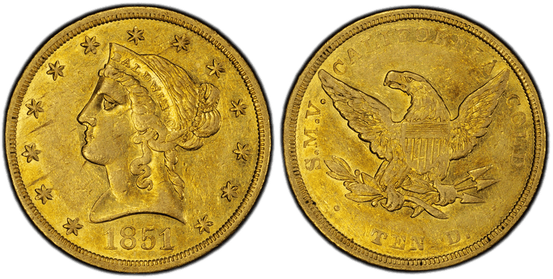 1851 Baldwin & Co. Gold Eagle