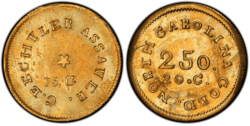 1851 State of California K-1a Gold Quarter Eagle