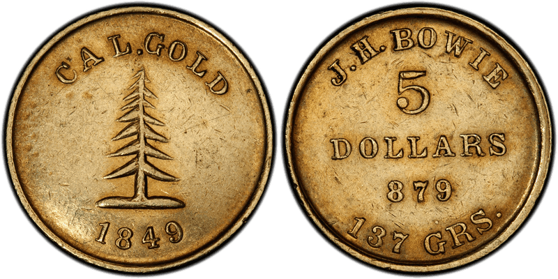 1851 Proof California Gold $50 - $50 PE Humbert, Copper