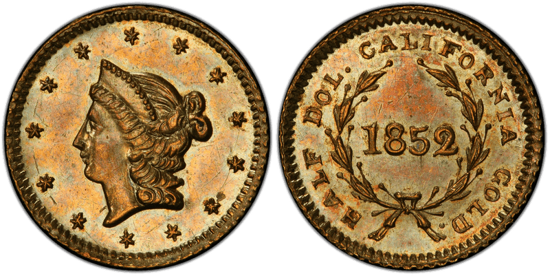 1852 Gold Half Dollar - BG-427