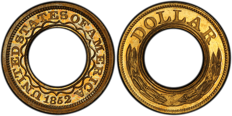 1852 Proof Dollar Pattern - J-145, Thick