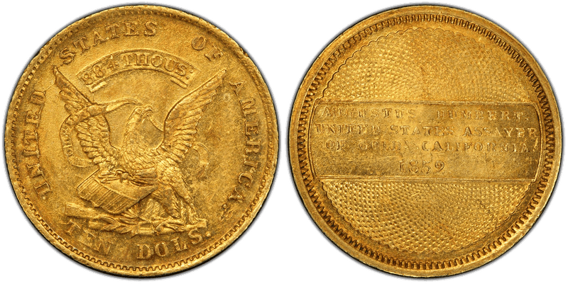 1852 Augustus Humbert Gold Eagle