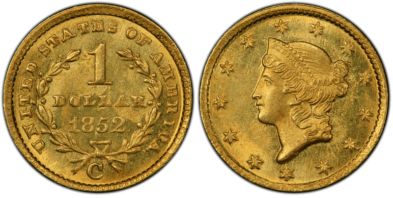 1852 Liberty Gold Dollar