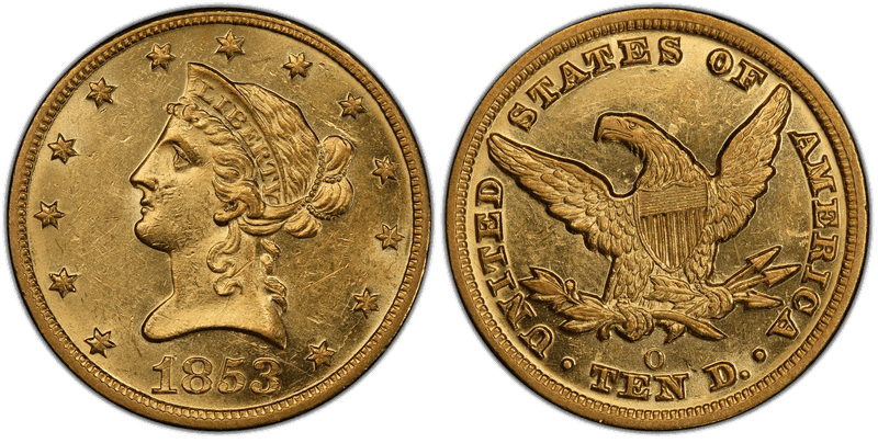 1853 Liberty Head Eagle