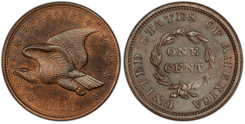 1854 Proof Cent Pattern - J-164, Original