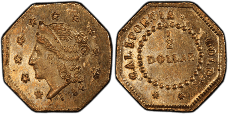 1854 Gold Half Dollar - BG-304A