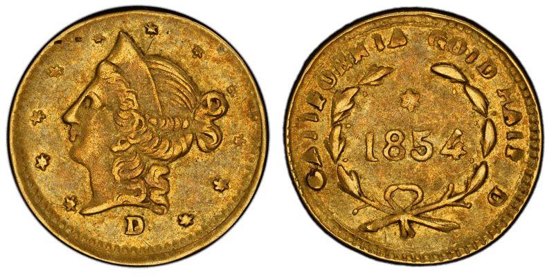 1854 Gold Half Dollar - BG-422A