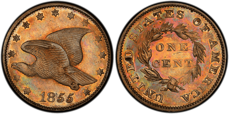 1855 Proof Cent Pattern - J-170