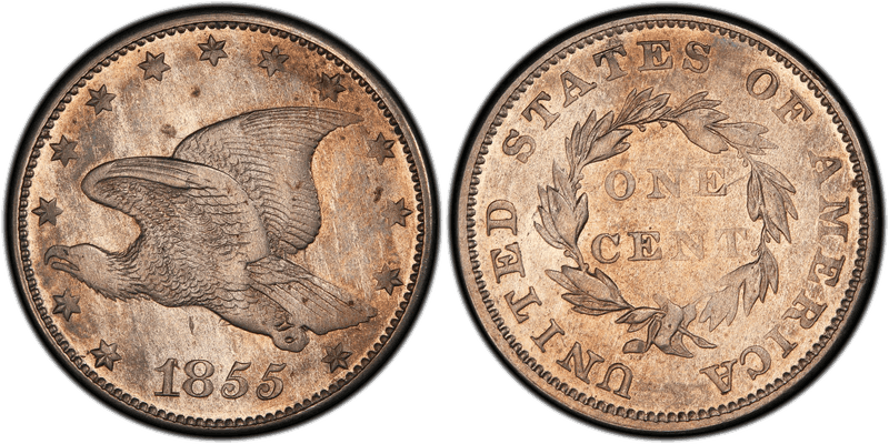 1855 Proof Cent Pattern - J-171