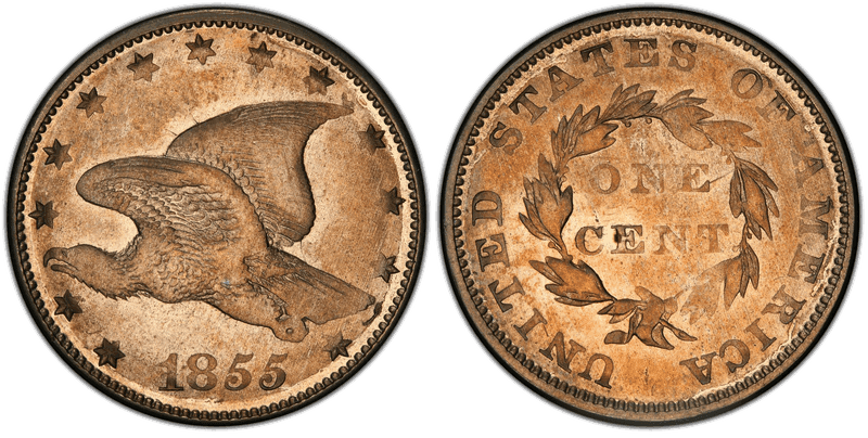 1855 Proof Cent Pattern - J-171a