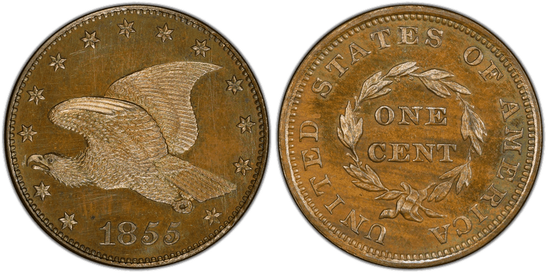 1855 Proof Cent Pattern - J-172