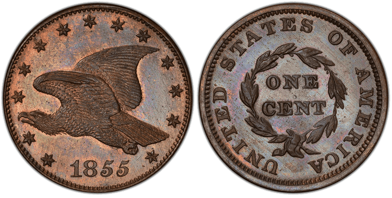 1855 Proof Cent Pattern - J-173