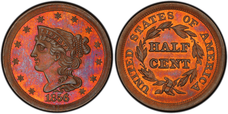 1856 Half Cent Patterns