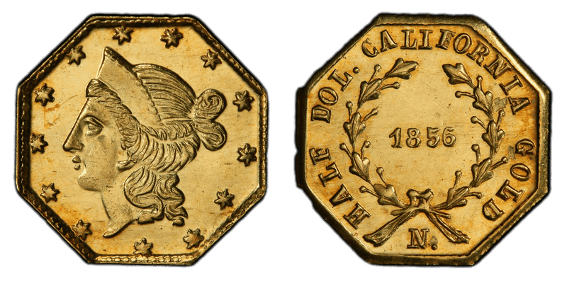 1856 Gold Half Dollar - BG-311