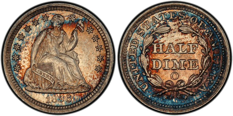 1856 Seated Liberty Half Dime