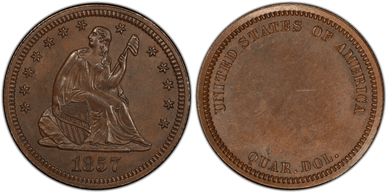 1857 Proof Quarter Pattern - J-188