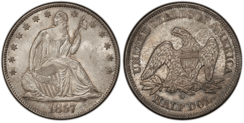 1857 Seated Liberty Half Dollar
