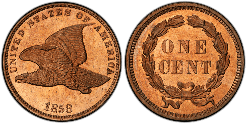 1858 Proof Cent Pattern - J-191