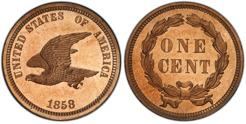 1858 Proof Cent Pattern - J-202