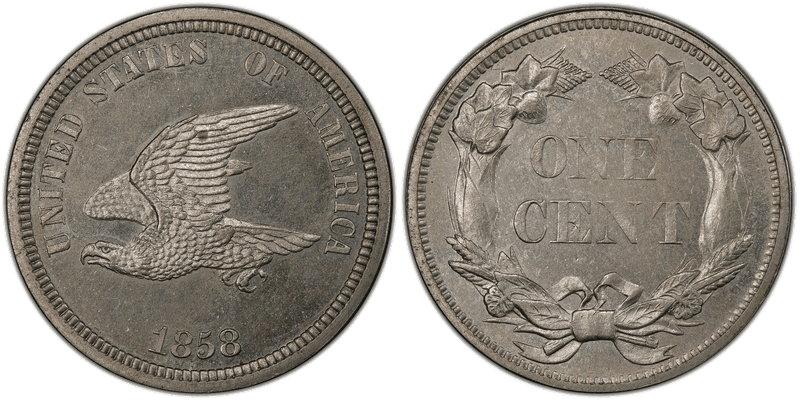 1858 Proof Cent Pattern - J-207a