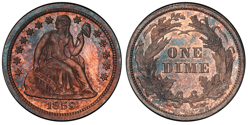 1859 Dime Patterns