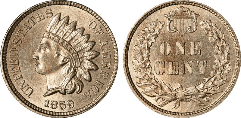 1859 Proof Cent Pattern - J-227