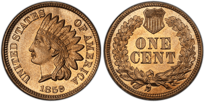 1859 Proof Cent Pattern - J-228