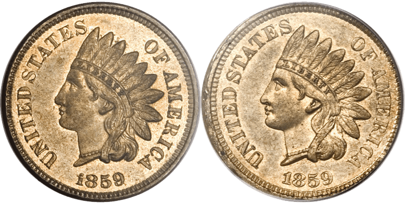 1859 Cent Pattern - J-229a