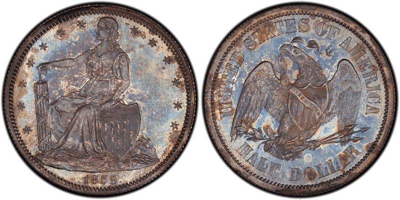 1859 Proof Half Dollar Pattern - J-235