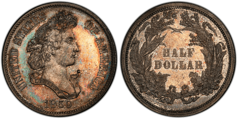 1859 Proof Half Dollar Pattern - J-237
