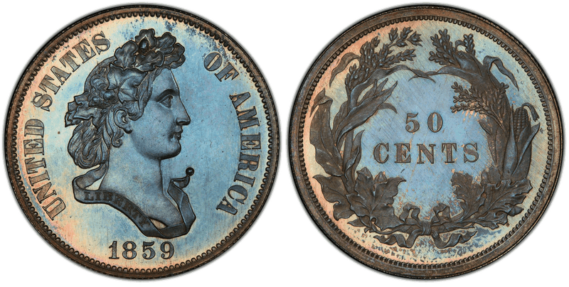 1859 Proof Half Dollar Pattern - J-241