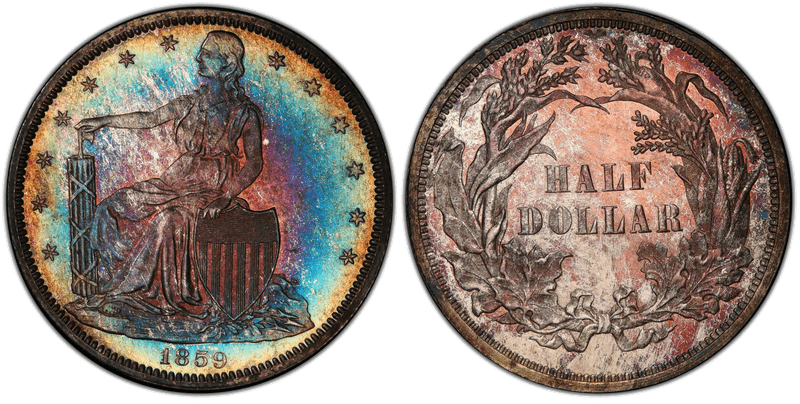1859 Proof Half Dollar Pattern - J-247