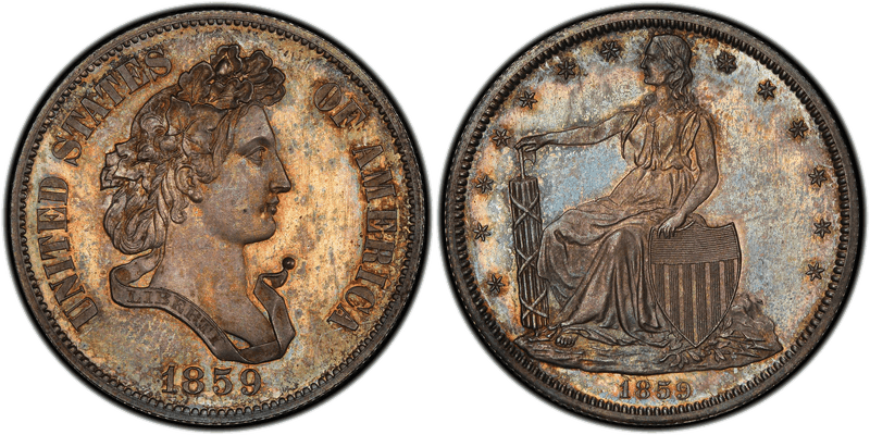 1859 Proof Half Dollar Pattern - J-253