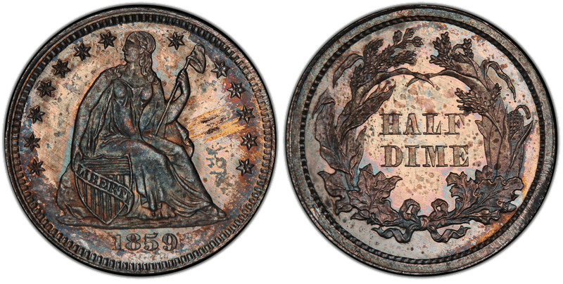 1859 Half Dime Patterns