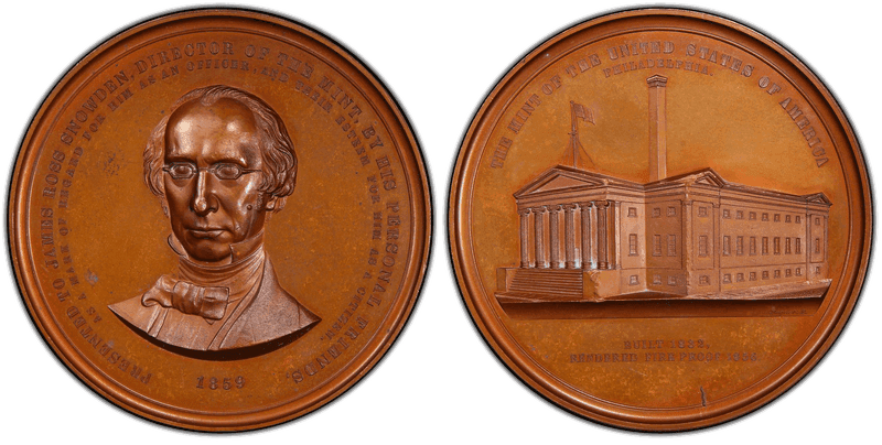 1859 Bronze Medal J-MT-3, James Ross Snowden