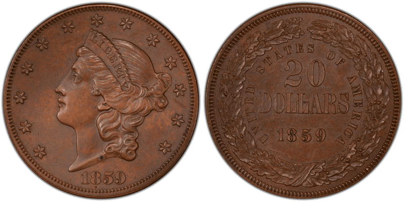 1859 Proof Double Eagle Pattern - J-261